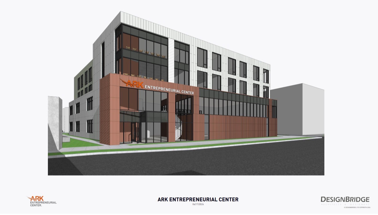 Architectural rendering of the new ARK Entrepreneurial Center in Little Village